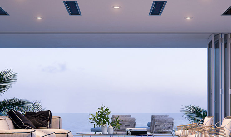 Overhead & Hanging Electric Patio Heaters for your Home & Business