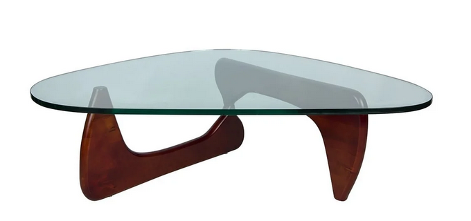 LeisureMod Imperial Triangle Coffee Table
