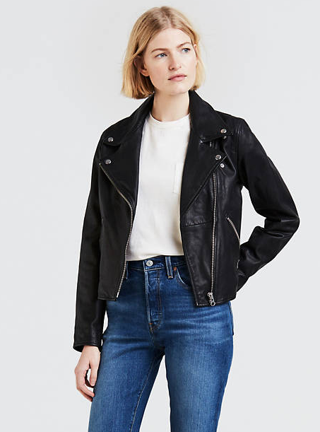 Levi's leather moto jacket