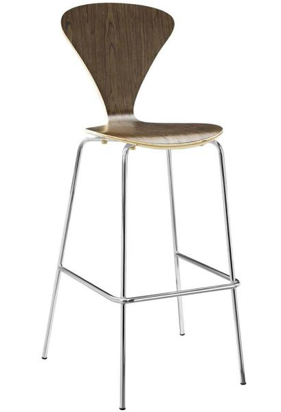 Passage 31 in. Walnut Bar Stool