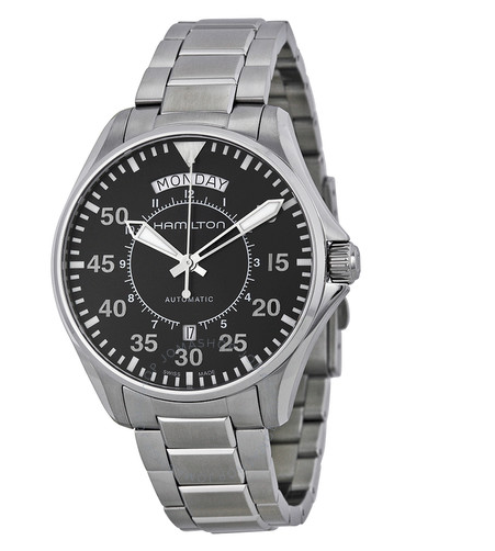 Pilot Day Date Automatic Black Dial Men's Watch
