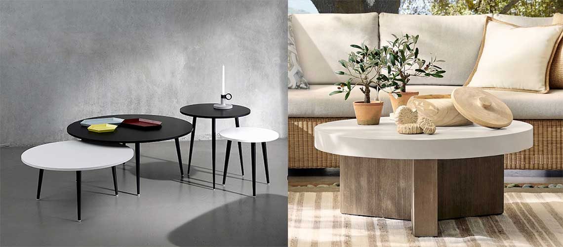 Small Round Coffee Table for Tight Spaces & Smaller Rooms