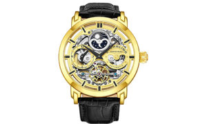 Stuhrling Original Men’s Automatic Self-Wind Skeleton Wristwatch