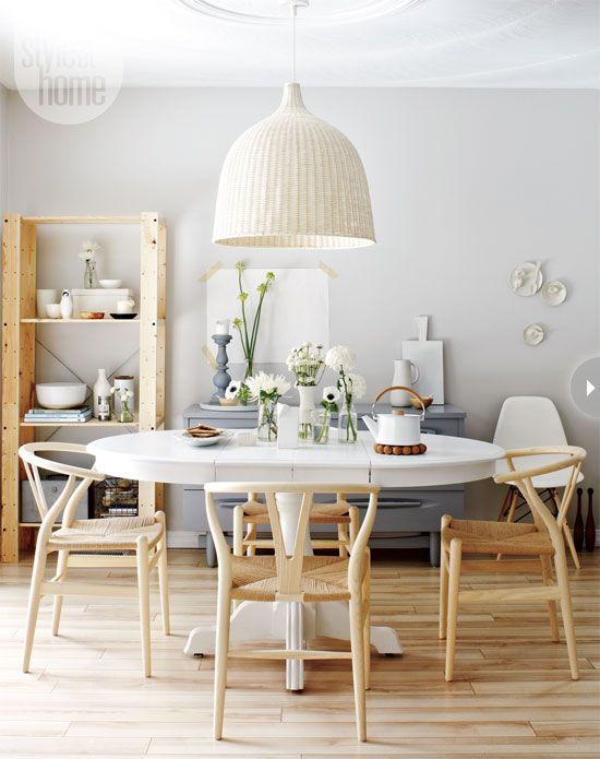 Wishbone chair decor