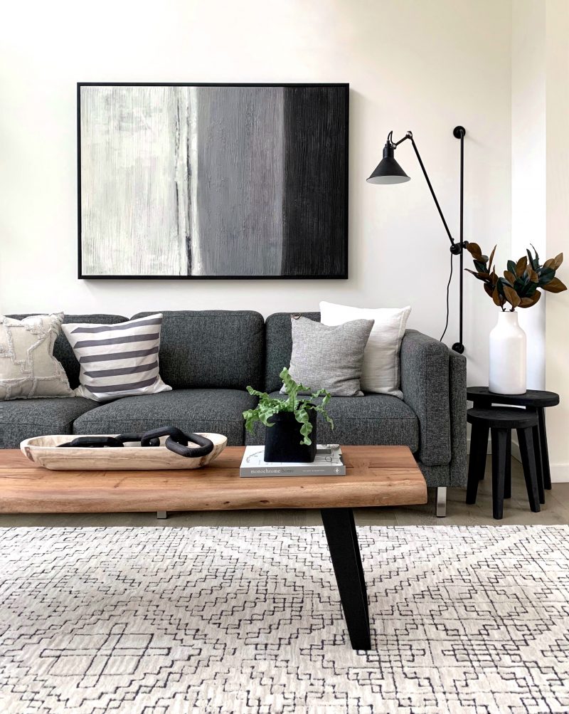 narrow coffee table